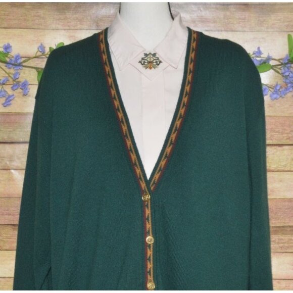 Vintage Southern Lady 3 Piece Set Midi Skirt, Blouse & Cardigan Sweater Size XL - Picture 4 of 16